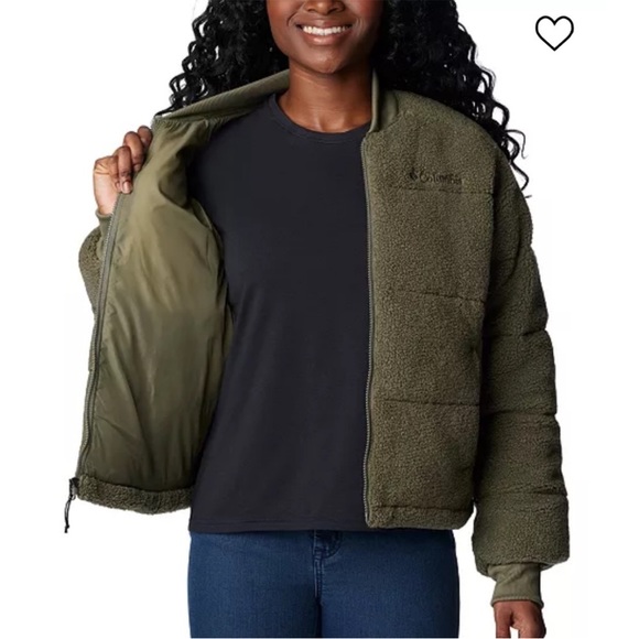 New! Columbia Women's Puffect Novelty Jacket Khaki Green Size XL - Picture 2 of 13